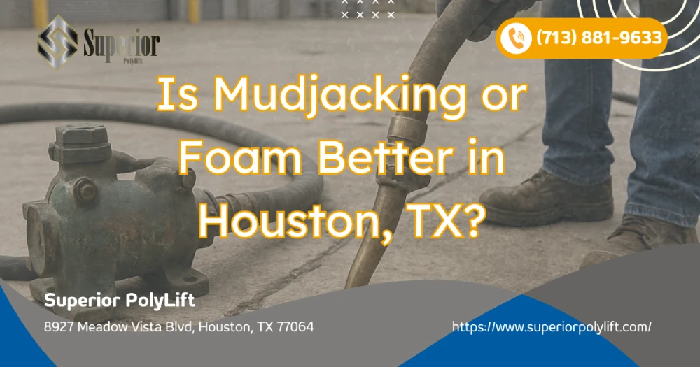 Is Mudjacking or Foam Better in Houston, TX?
