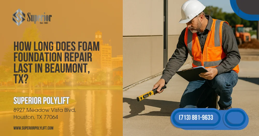 How Long Does Foam Foundation Repair Last in Beaumont, TX IMG