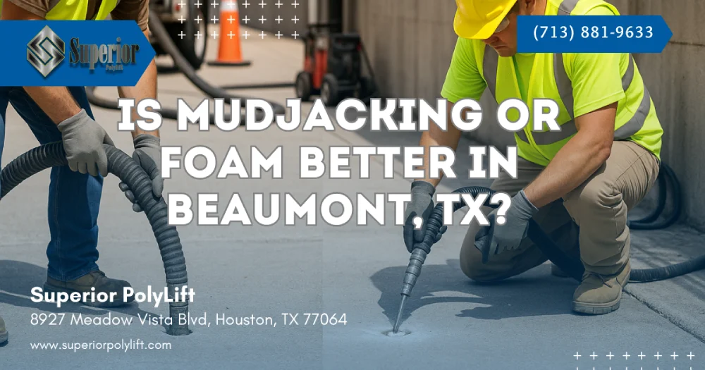Is Mudjacking or Foam Better in Beaumont, TX?