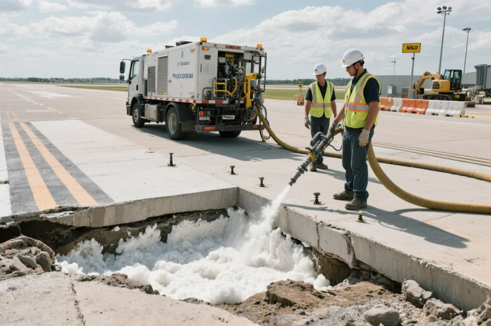 Industrial Applications: Polyurethane Void Filling for Roads and Airports