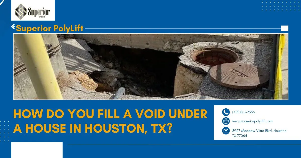 how do you fill a void under a house in houston tx