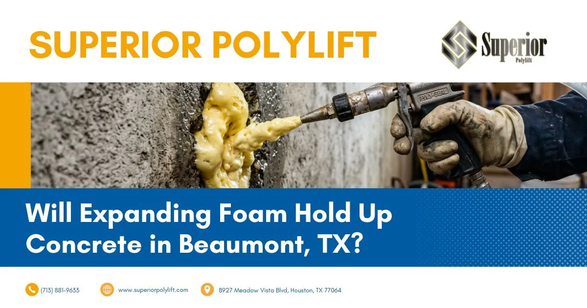 what foam seals foundation cracks in beaumont tx